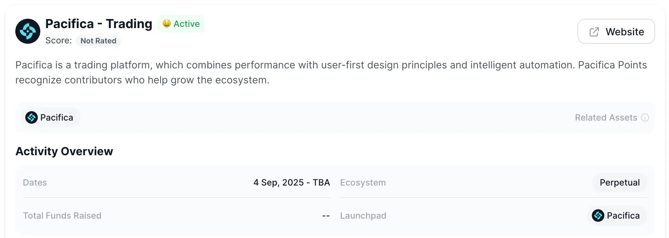 "Pacifica" activities