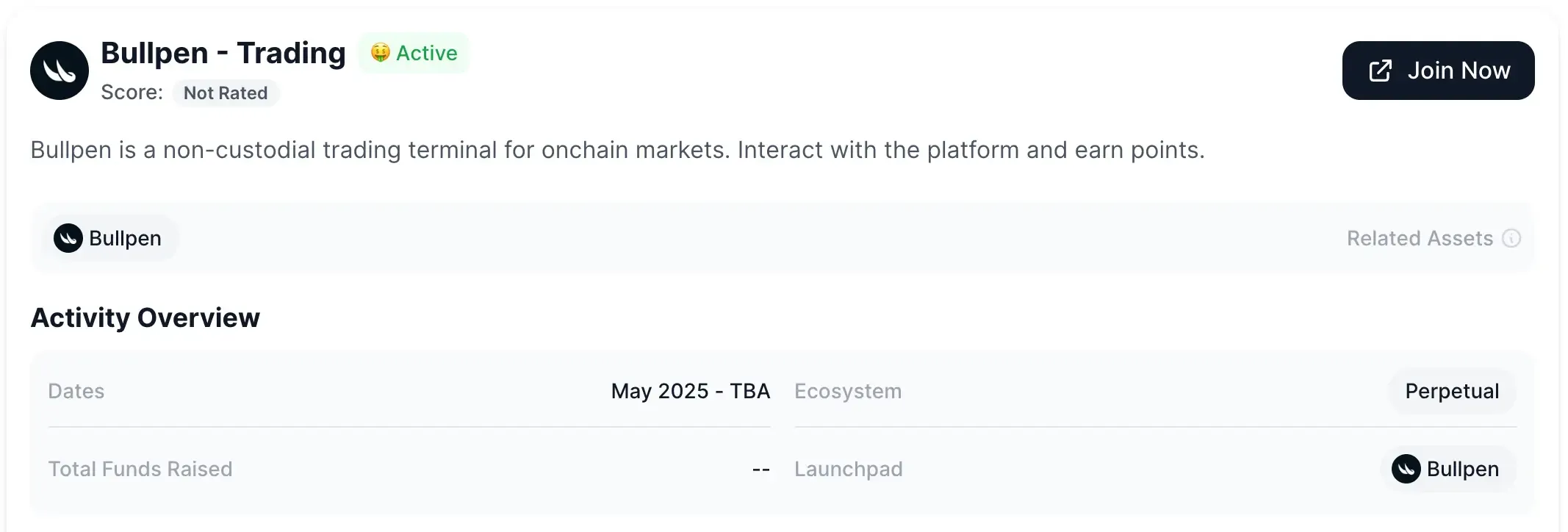 "Bullpen" activities