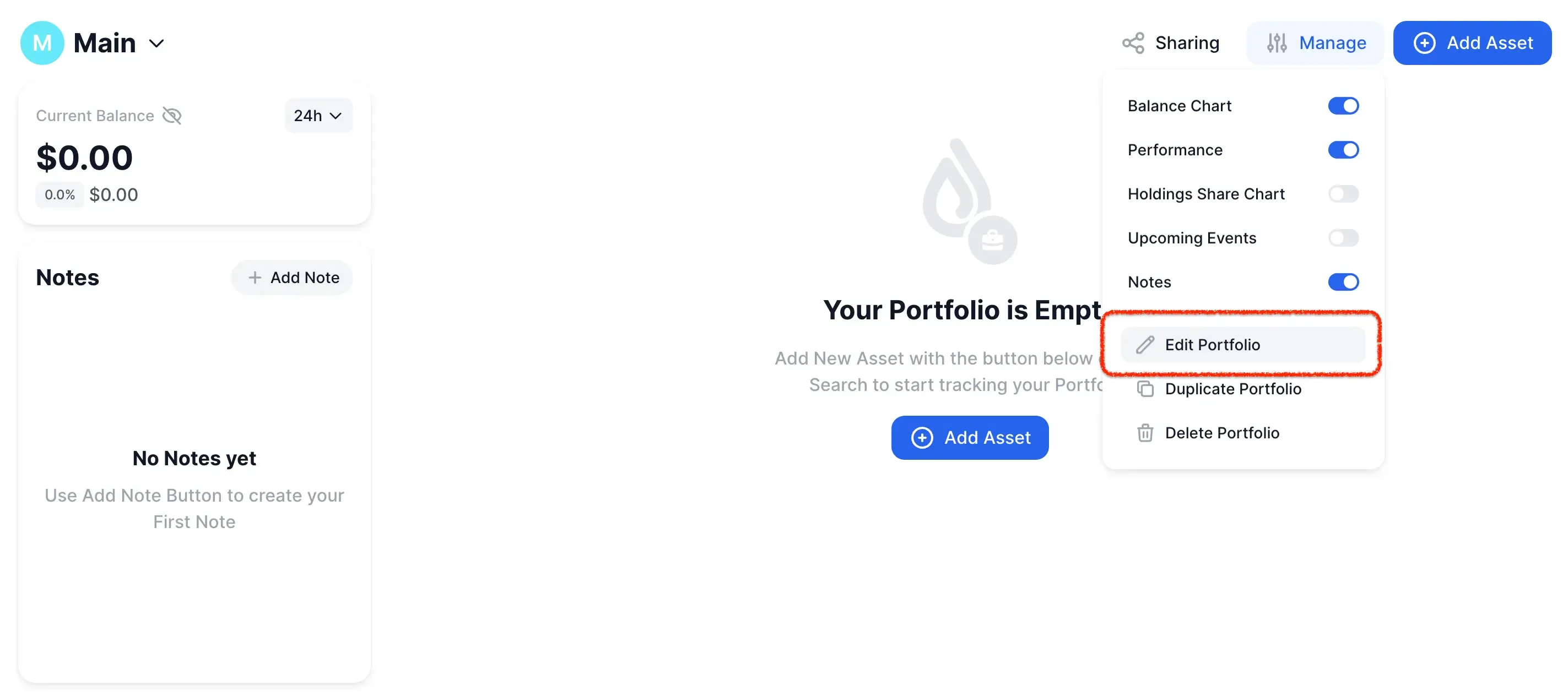 How to set up a custom crypto portfolio — step 3