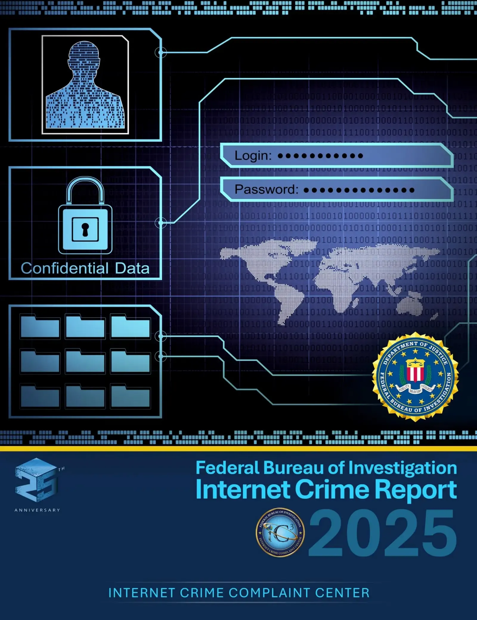 FBI IC3 2025 Internet Crime Report cover â source for record crypto-fraud loss data