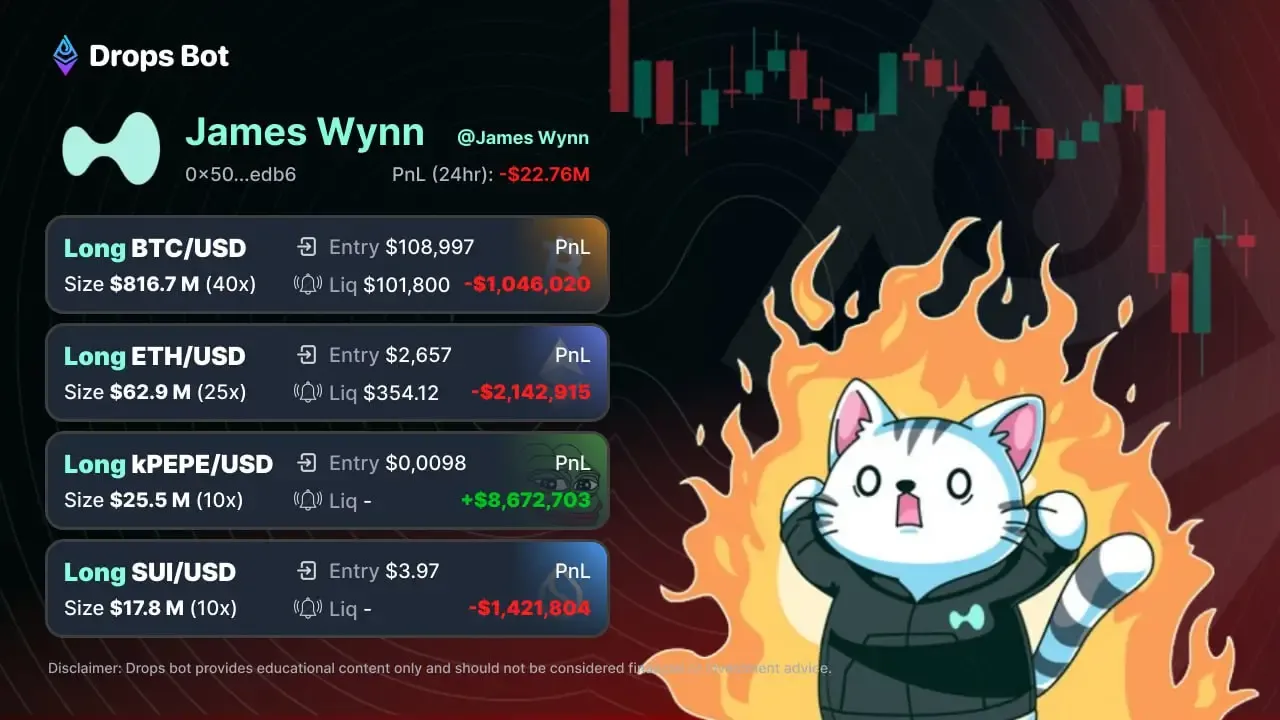 BTC Longs, HYPE Shorts & $1.25B Bets: Giao dịch mạo hiểm của cá voi – Tháng  5 năm 2025