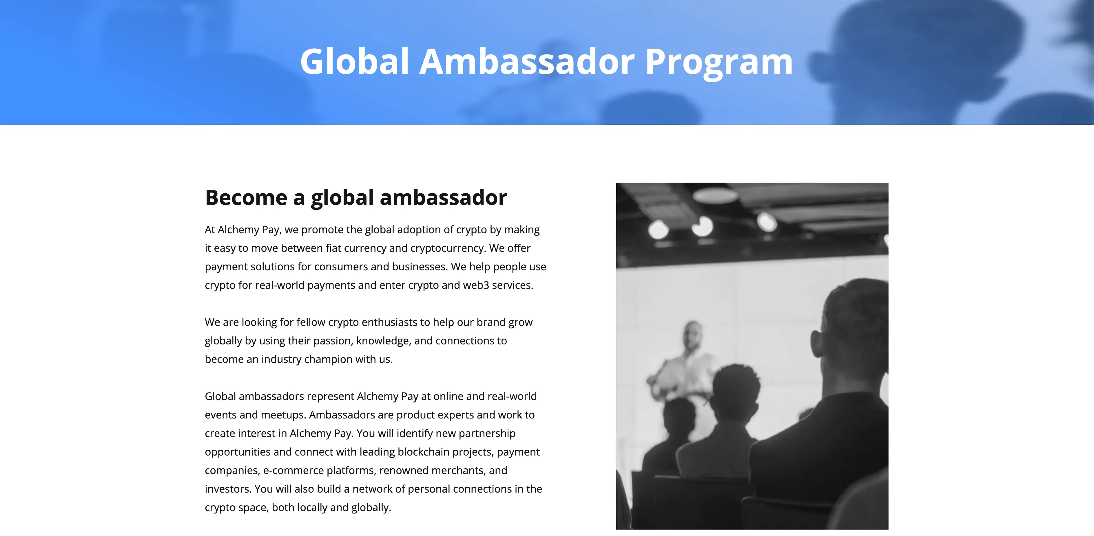 Alchemy Pay Global Ambassador Program