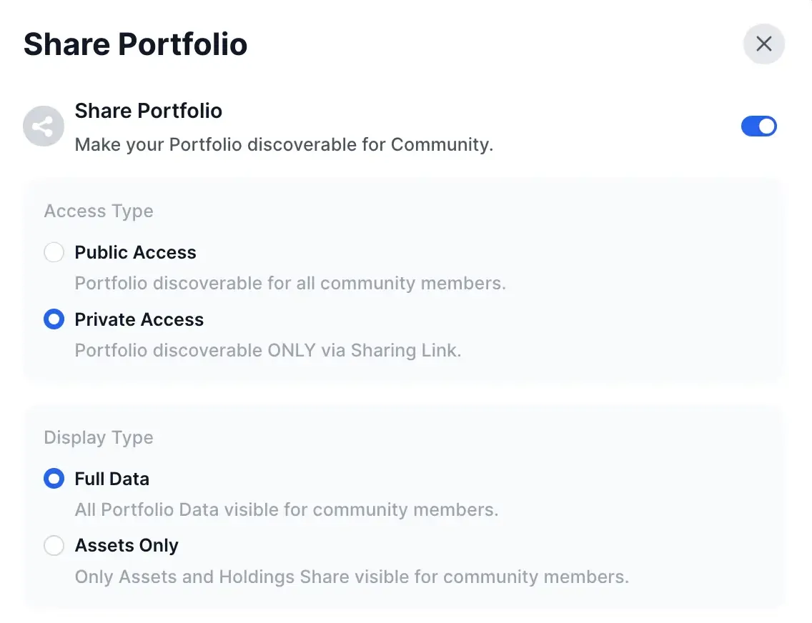 DropsTab — Compartiendo configuraciones de cartera